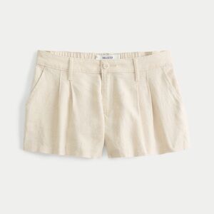 Hollister Livvy Low-Rise Linen-Blend Shorts 3"